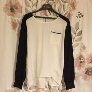 Calvin Klein black and white top